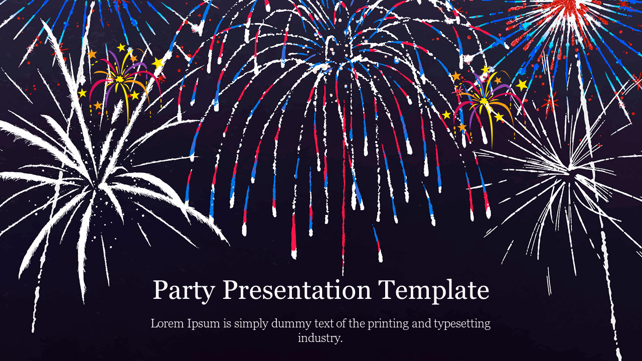 Creative Party Presentation Template Slide